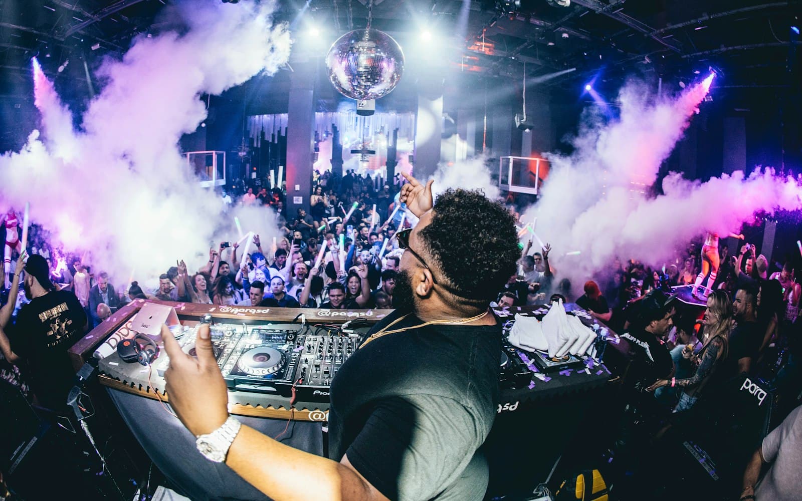 A DJ energizing the dance floor for guests at a Tampa Bay private party